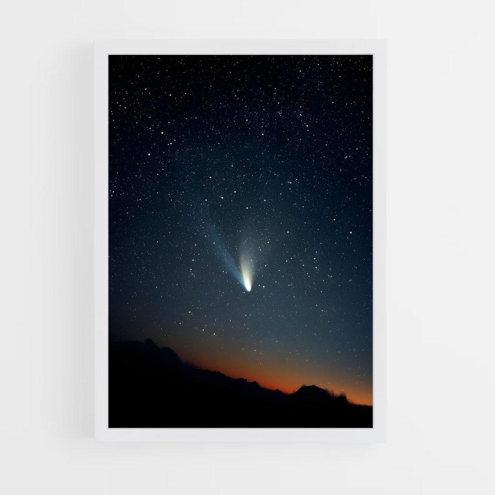 Poster Comète au Crépuscule – affiche Univers (vue 3)